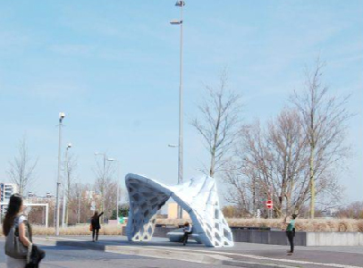 Architektoniczna struktura wydrukowana w 3D